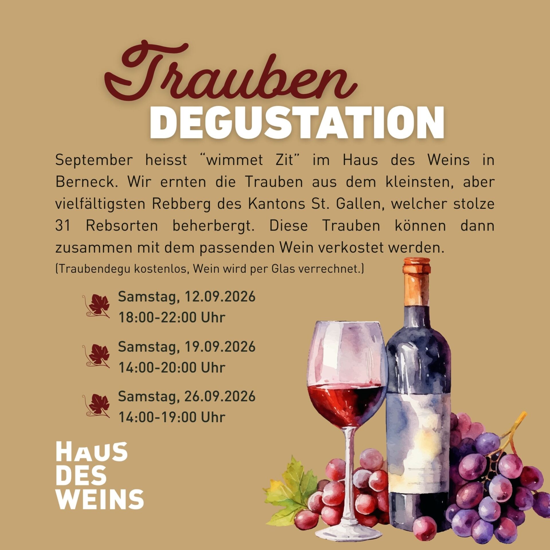 Trauben Degustation