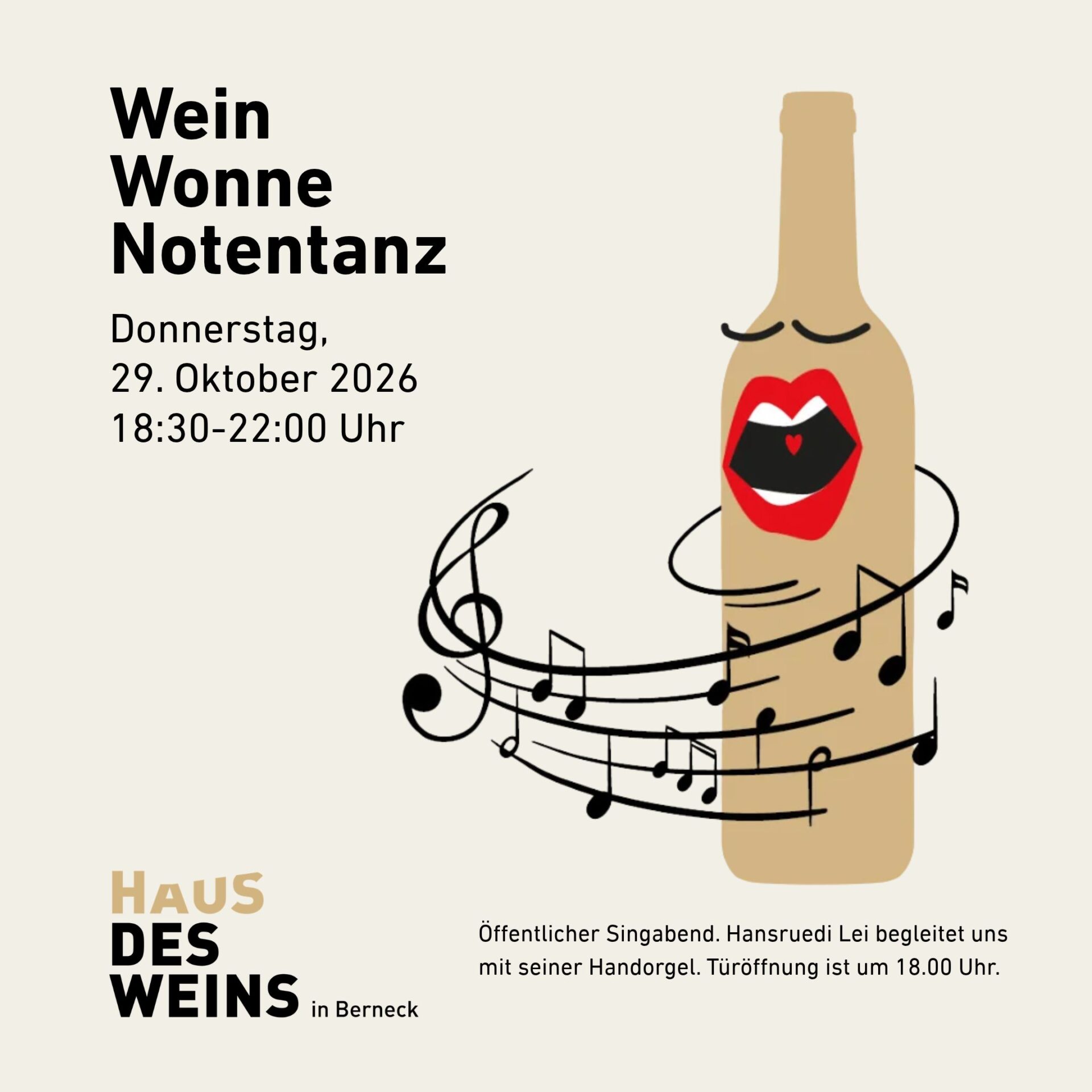 Wein Wonne Notentanz