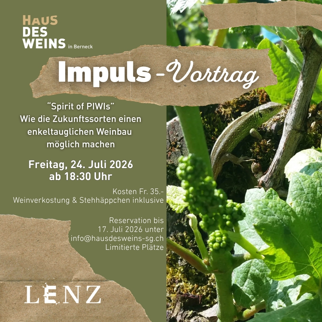Winzer des Monats Juli: Impulsvortrag mit dem Bioweingut Lenz