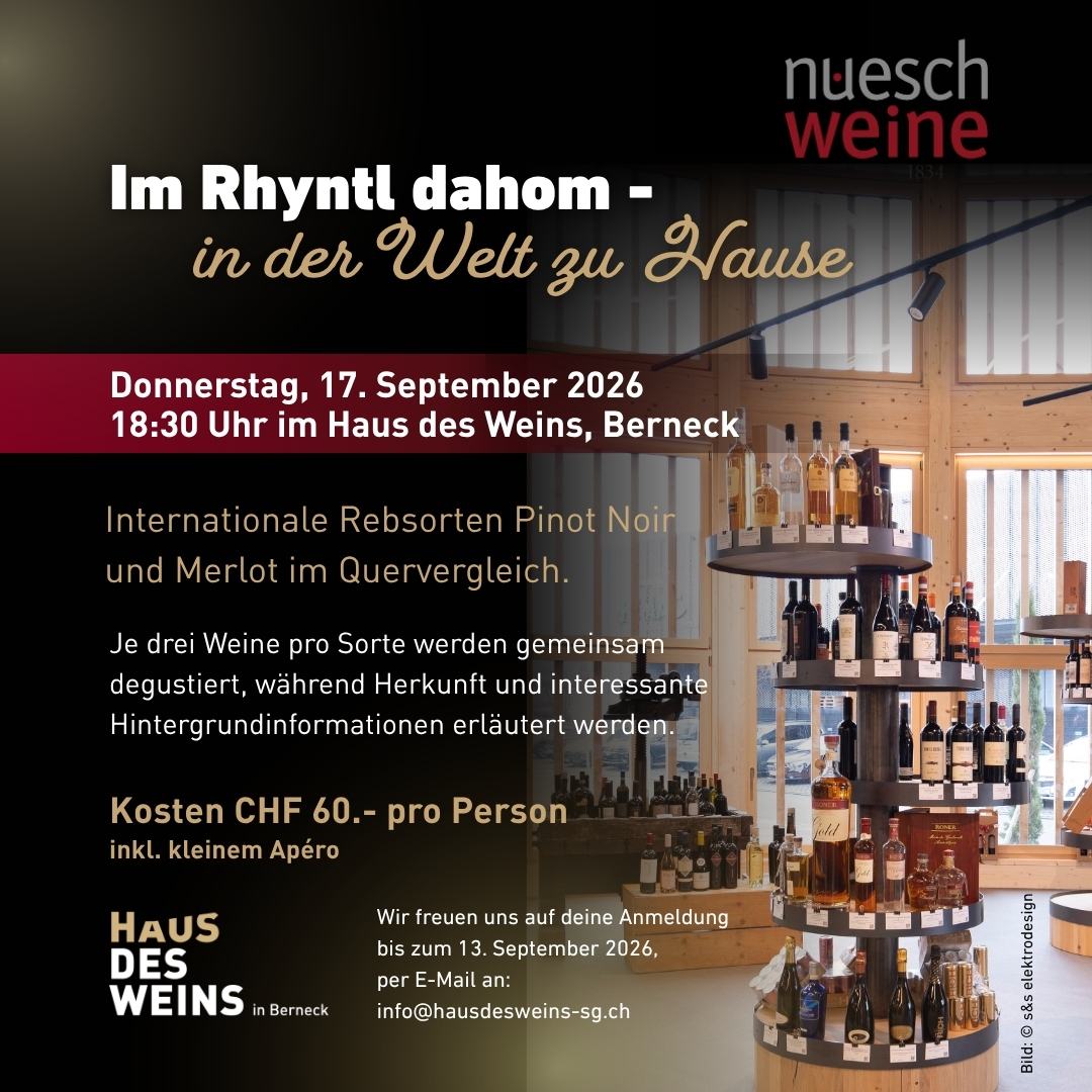 Winzer des Monats Anlass: Nüesch Weine