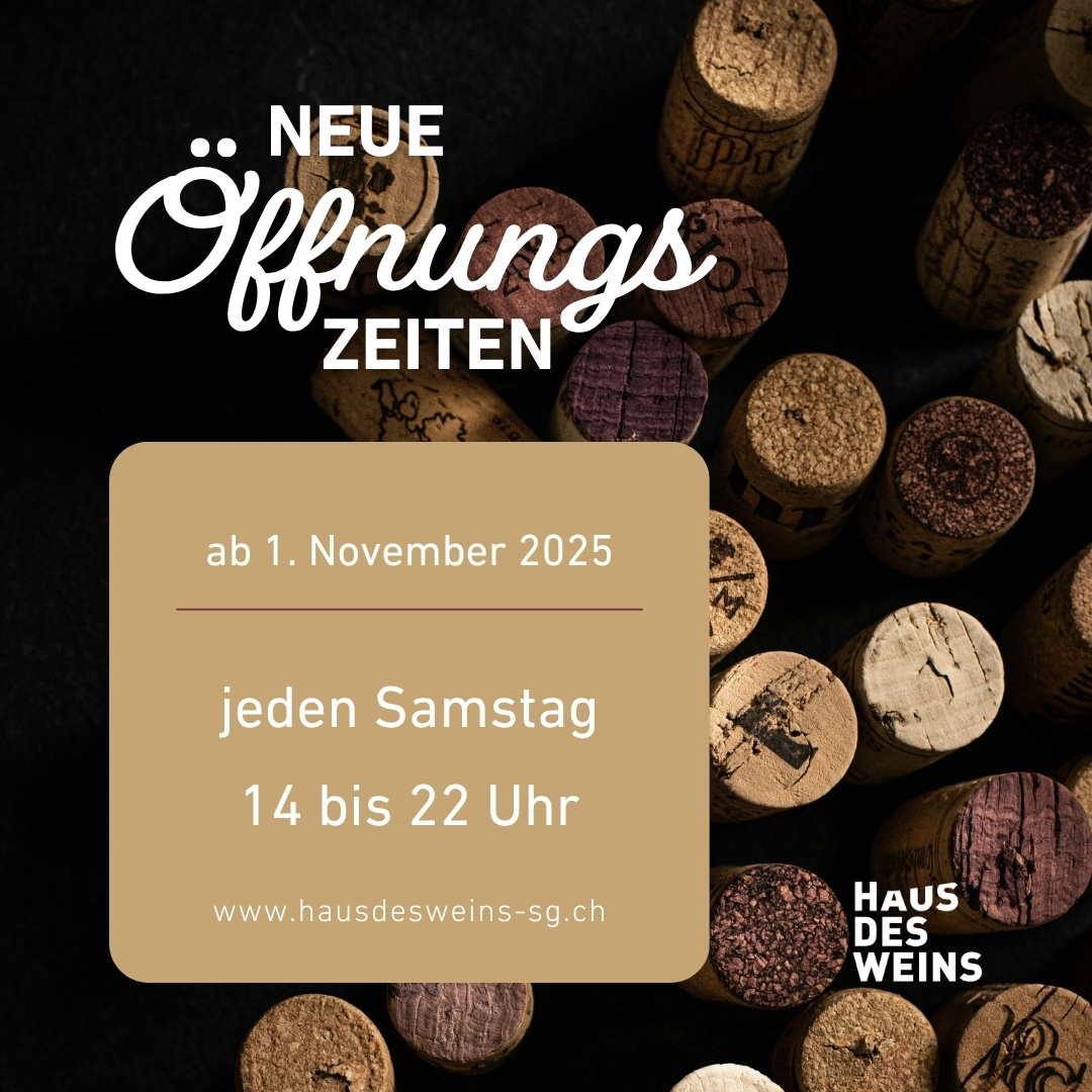 neue Öffnungszeiten ab 1. November 2025
